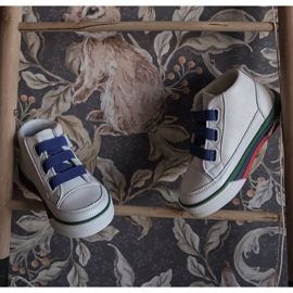 Apawwa Zapatillas altas para niños en blanco y azul marino Baxter ['blanco', 'azul marino'] 3