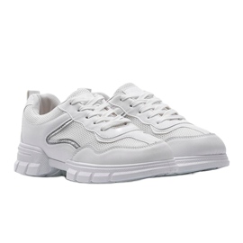 Deportivas blancas 3157 blanco plata 4
