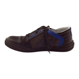 Zapatos bajos negros con cremallera Ren But 4292 azul 2