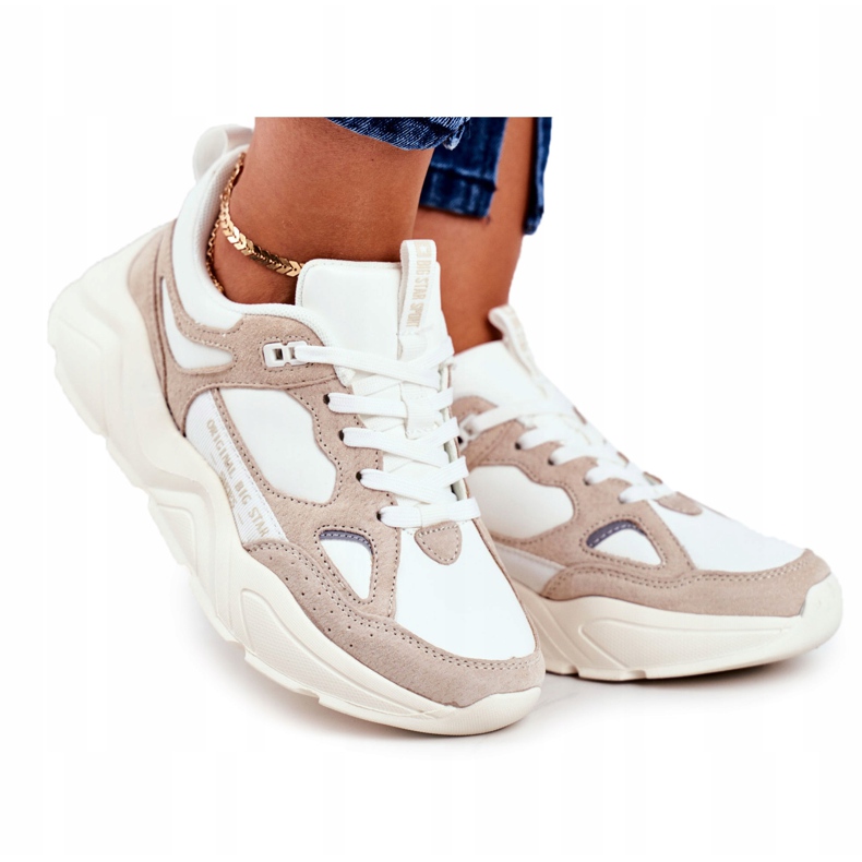 Zapatillas deportivas de mujer Big Star GG274657 beige 2