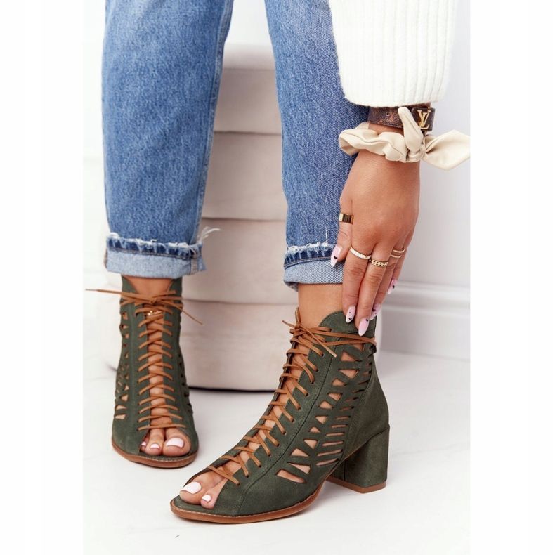 Botas Mujer Piel Gamuza Verde Maciejka 04040-09 beige 2 Botas Mujer Piel Gamuza Verde Maciejka 04040-09 beige 2