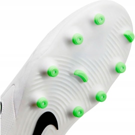 Zapatillas de fútbol Nike Tiempo Legend 8 Club FG / MG Junior blancas AT5881030 blanco blanco 8