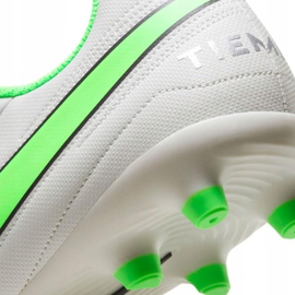 Zapatillas de fútbol Nike Tiempo Legend 8 Club Mg blancas AT6107 030 blanco blanco 7