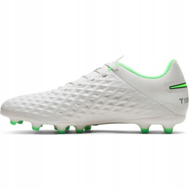 Zapatillas de fútbol Nike Tiempo Legend 8 Club Mg blancas AT6107 030 blanco blanco 1