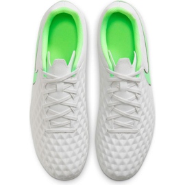 Zapatillas de fútbol Nike Tiempo Legend 8 Club Mg blancas AT6107 030 blanco blanco 4