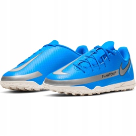 Zapatos de fútbol Nike Phantom Gt Club Tf Jr azul CK8483 400 3