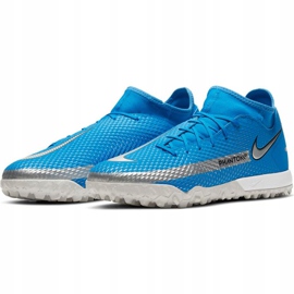 Zapatos de fútbol Nike Phantom Gt Academy Df Tf azul CW6666 400 3