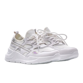 Deportivas Lativia blancas blanco gris 1