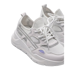 Deportivas Lativia blancas blanco gris 3