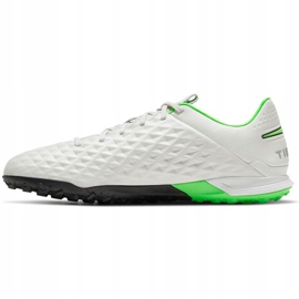 Zapatillas de fútbol Nike Tiempo Legend 8 Pro Tf blancas AT6136 030 blanco blanco 1