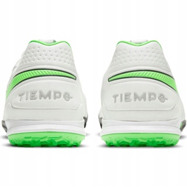 Zapatillas de fútbol Nike Tiempo Legend 8 Pro Tf blancas AT6136 030 blanco blanco 5
