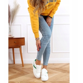 Zapatillas de mujer blancas 999-52 Verde blanco 2