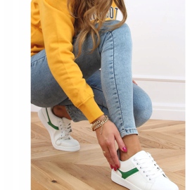 Zapatillas de mujer blancas 999-52 Verde blanco 3