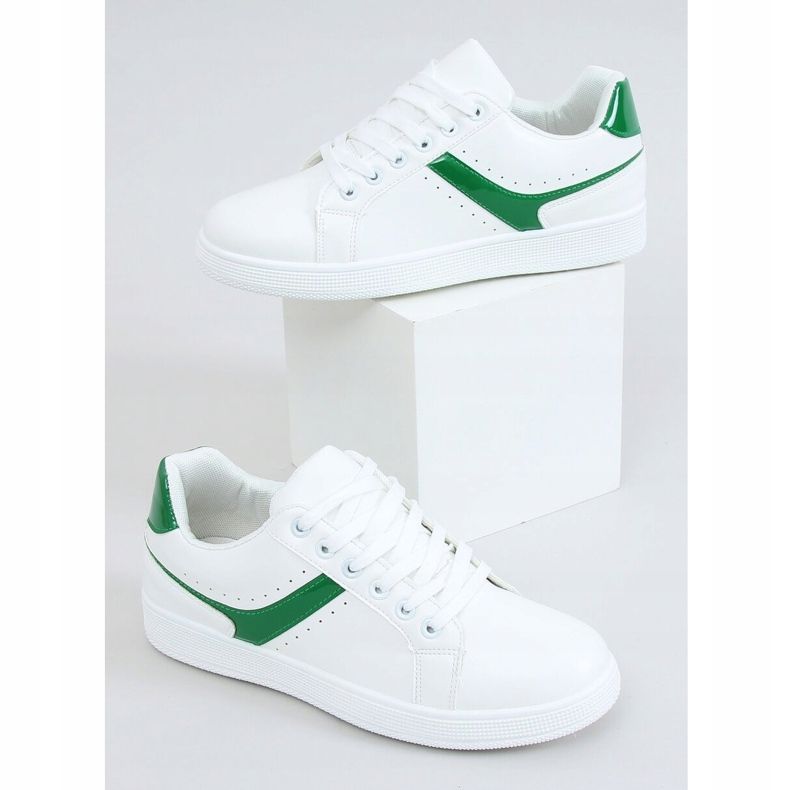 Zapatillas de mujer blancas 999-52 Verde blanco 1