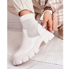 Calcetines de mujer Botas Workers White Stormy blanco 4