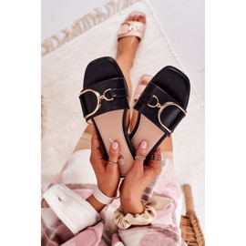 PS1 Pantuflas negras elegantes para mujer Debbie negro 1 PS1 Pantuflas negras elegantes para mujer Debbie negro 1