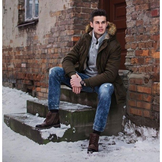 Mario Pala Botas de hombre con piel 312 marrón 5