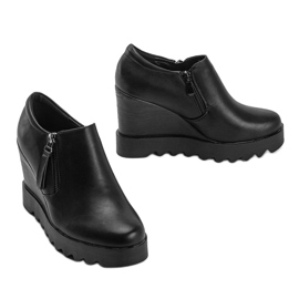 Botas de cuña negras Jazlyn negro 3