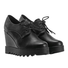 Botas de cuña negras de Andrea negro 1