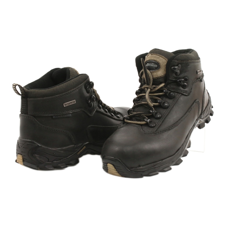 American Club Zapatos trekking invierno piel negra TF201303005 beige negro 3