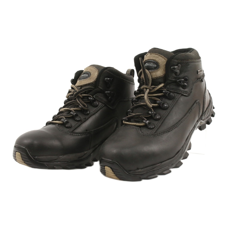American Club Zapatos trekking invierno piel negra TF201303005 beige negro 2