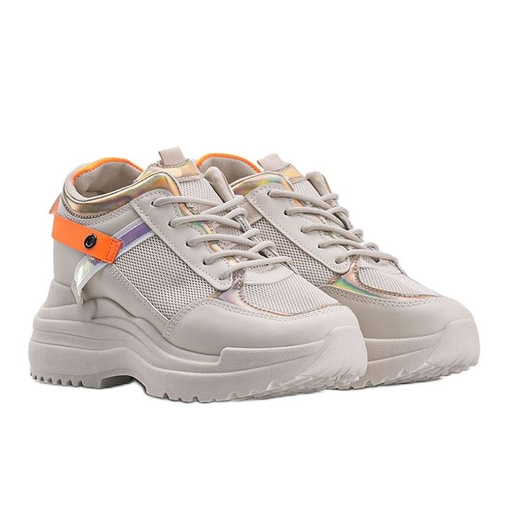 Deportivas beige con suela gruesa Johan 1