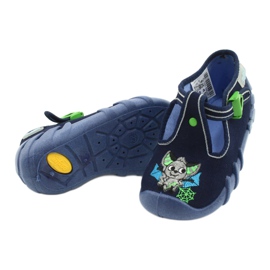 Calzado infantil befado 110P388 azul marino verde 8