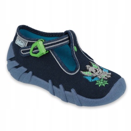 Calzado infantil befado 110P388 azul marino verde 1