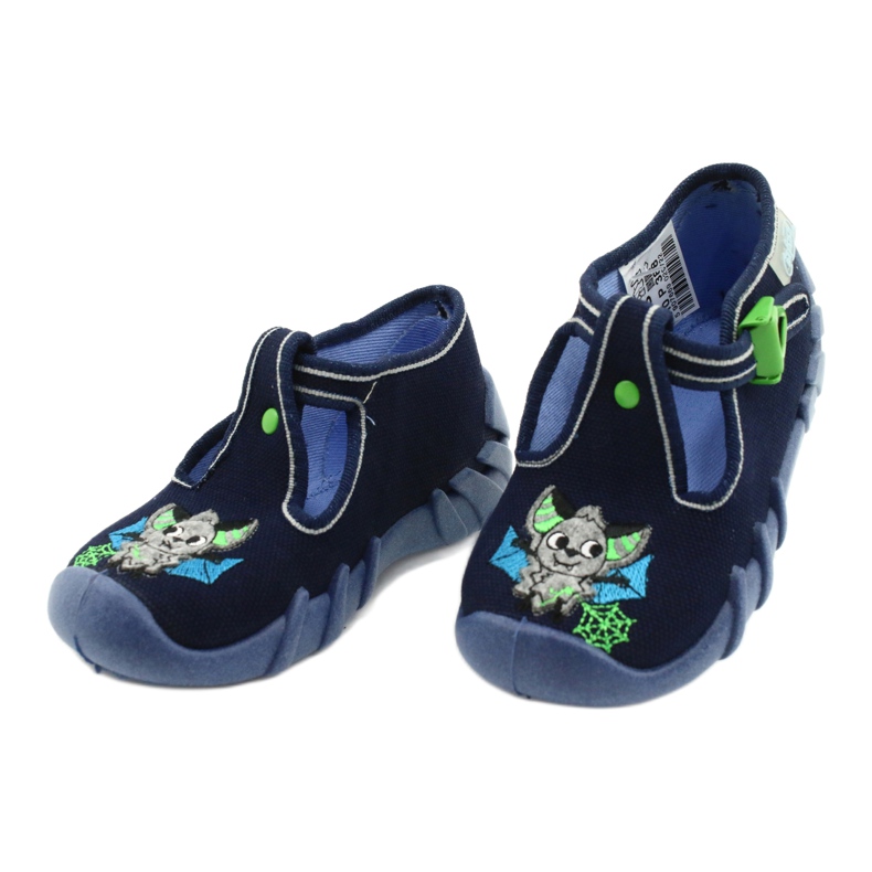 Calzado infantil befado 110P388 azul marino verde 3