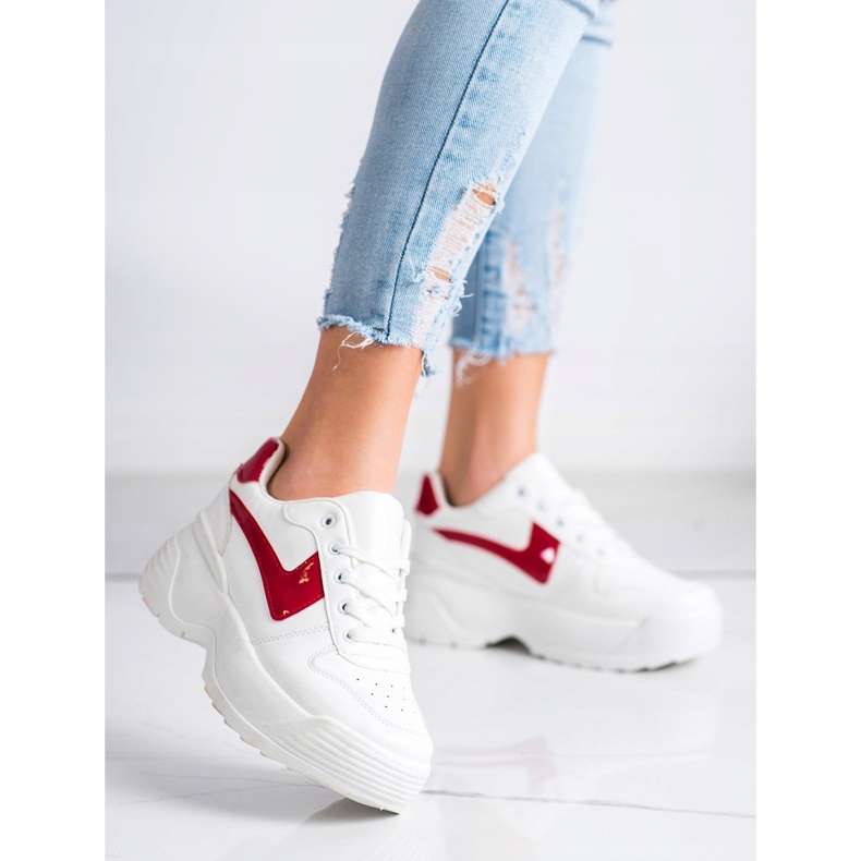 Kylie Zapatillas en la plataforma blanco 1