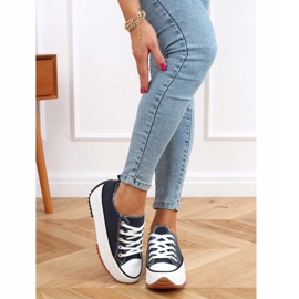 Zapatillas de diseño con suela azul marino VL137P D.BLUE 4