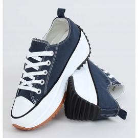 Zapatillas de diseño con suela azul marino VL137P D.BLUE 1