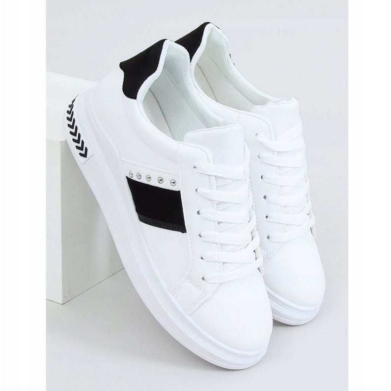Zapatillas de mujer blancas LA129P BLANCO / NEGRO 1