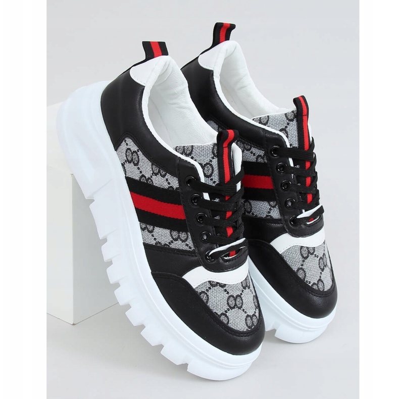 Zapatillas deportivas negras de diseño 205081 Negra negro multicolor 1