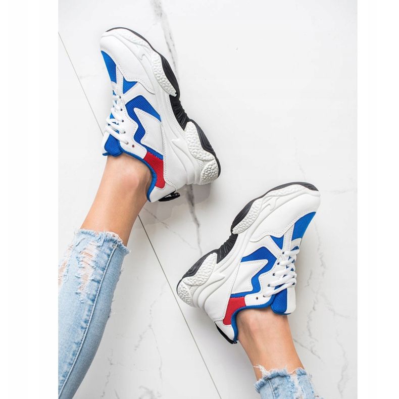 Fashion Zapatillas cómodas blanco multicolor 1