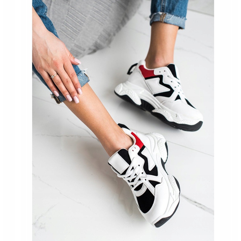 Fashion Zapatillas cómodas blanco multicolor 1