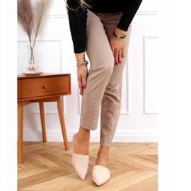 Pantuflas beige almendra MM-799 Beige 4
