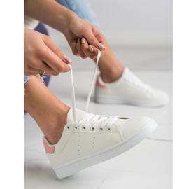 SHELOVET Zapatos deportivos bajos blanco 2