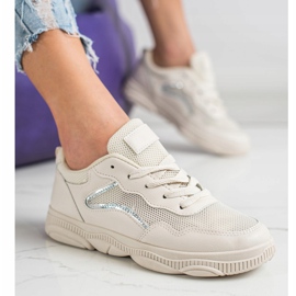 Ideal Shoes Zapatillas Casual Beige 2