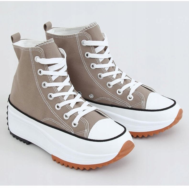 Zapatillas deportivas suela de diseño en caqui VL135P Verde 1