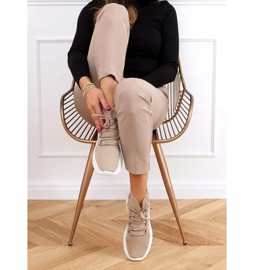 Calcetines deportivos beige tobillo alto B0-676 Beige 3