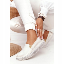 Brogues para mujer Maciejka Leather Slip-on Gold 03512-25 dorado 4