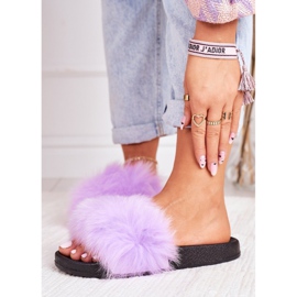 PS1 Pantuflas de Mujer con Piel Violeta Belmondo 3