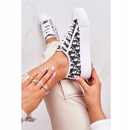 PS1 Zapatillas Daphne Logged para mujer en blanco y negro 3