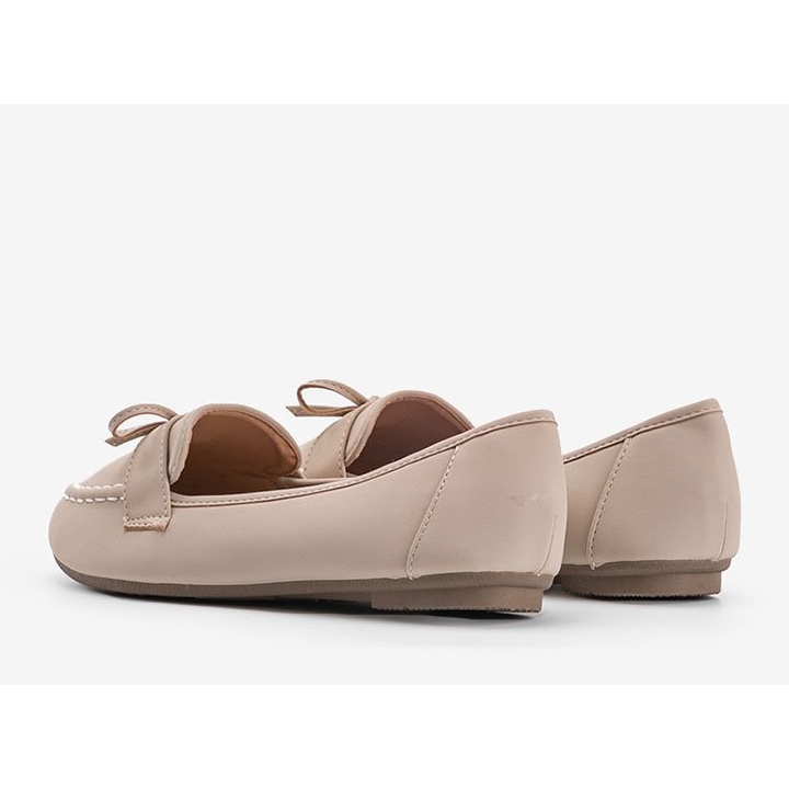 Mocasines Lena de ante beige 1