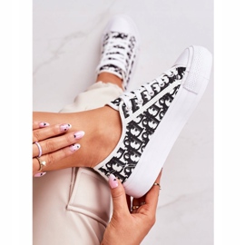 PS1 Zapatillas Daphne Logged para mujer en blanco y negro 2