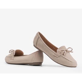 Mocasines Lena de ante beige 3