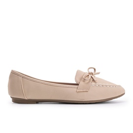 Mocasines Lena de ante beige 4