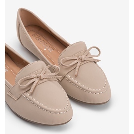 Mocasines Lena de ante beige 5