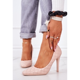 PS1 Elegantes Tacones Acolchados Beige Rosanna 2